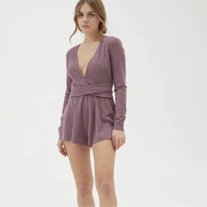 Urban Outfitters NWT From Under Hanna Twist-Front Romper Sz S